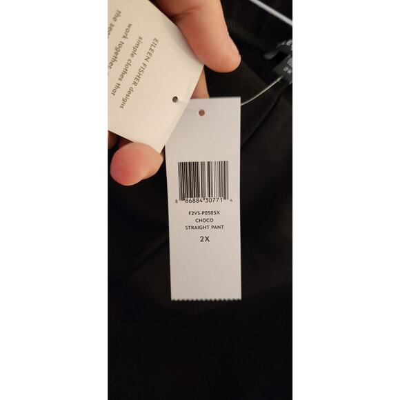 Eileen Fisher Pants 2X Womens System Stretch Ponte Brown Plus‎ Viscose Blend NWT - Picture 7 of 11
